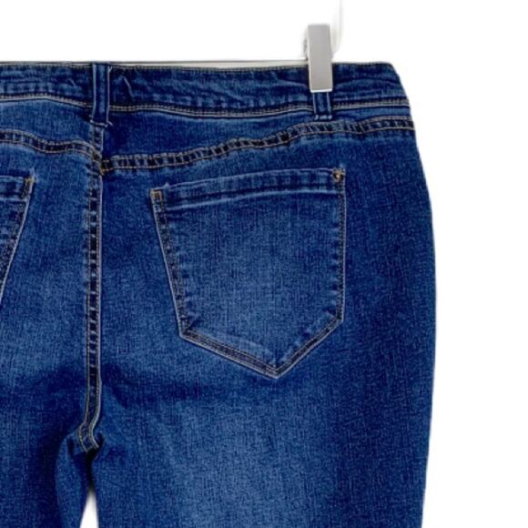 For the Republic Jeans Blue Skinny Ankle Mid Rise Medium Blue Women's Size 14/31 - Picture 8 of 12